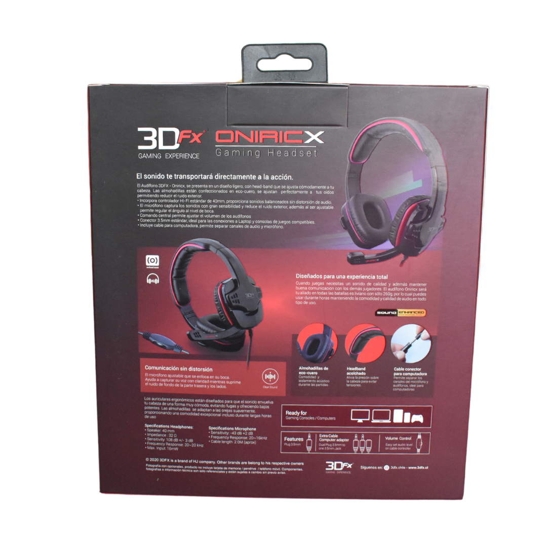 Audífonos Gamer Alámbricos Mlab Color Rojo-2