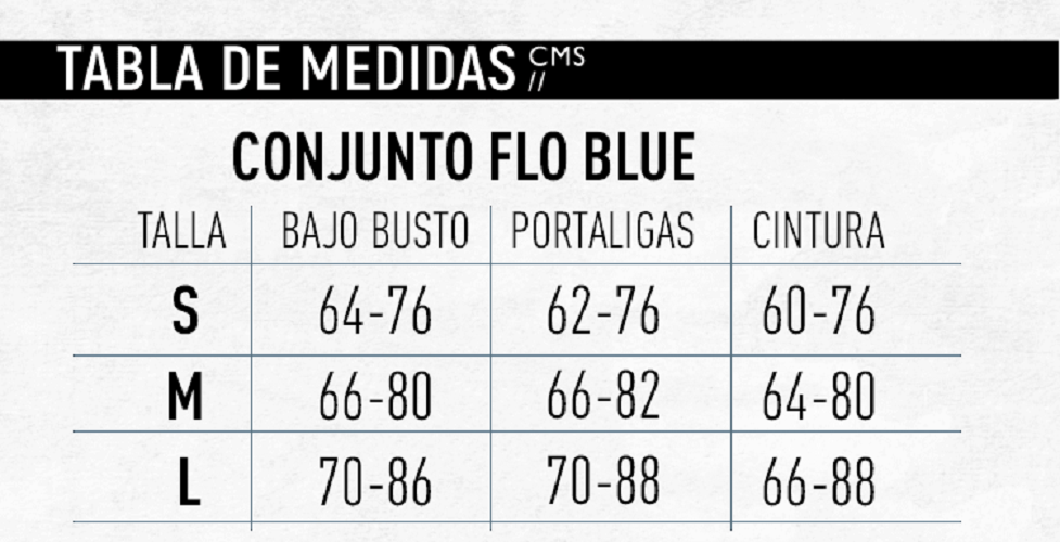 Conjunto Lencería 3 piezas Flo Blue-4