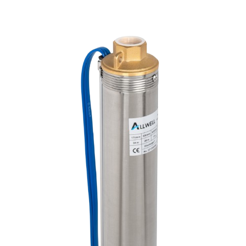 KIT BOMBA SUMERGIBLE POZO ALLWELL 3" 1.5HP Q 3SDM3.5/22-1.1 + ACC DE INSTALACION-1