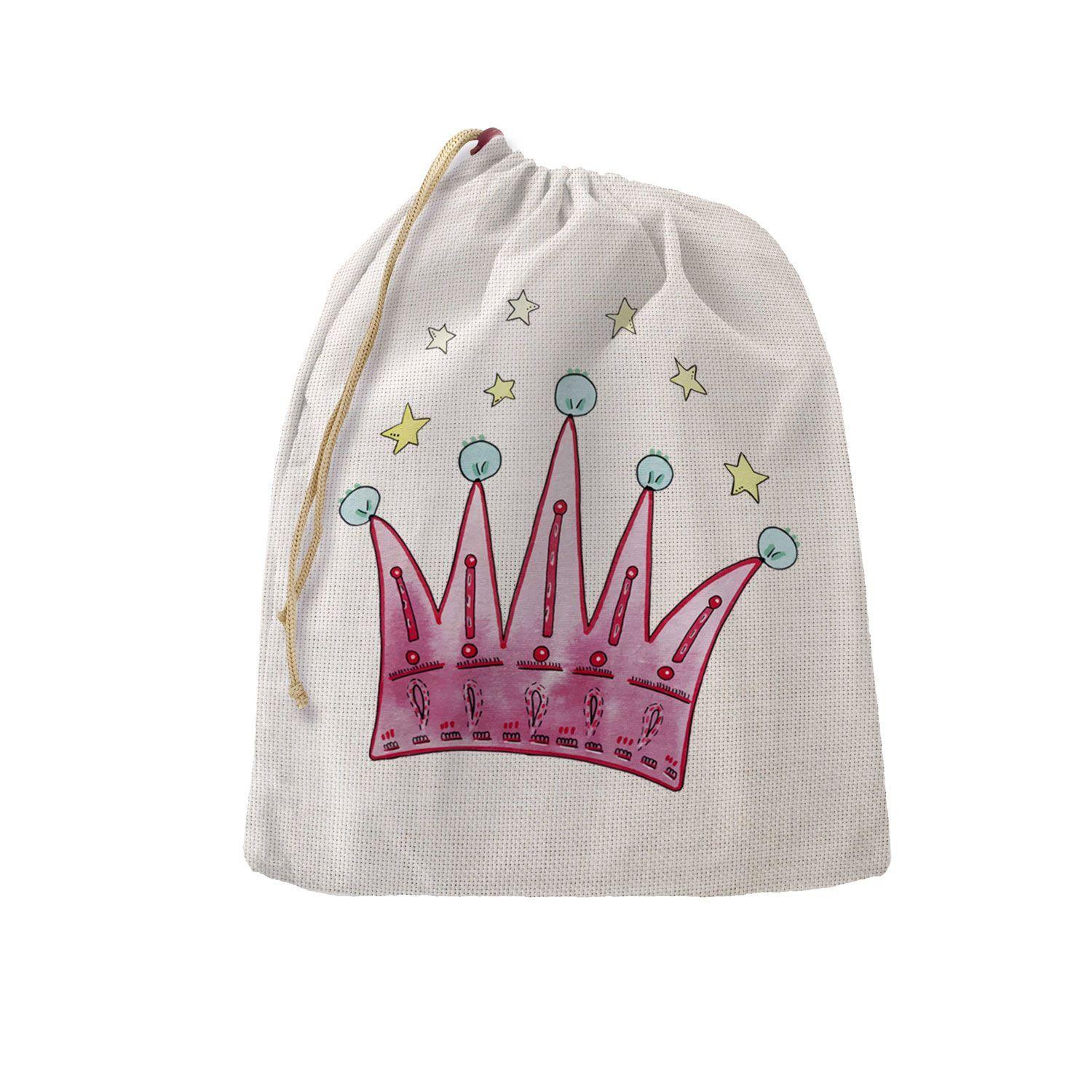 Bolsa organizadora de juguetes infantiles y bebés diseño corona Paper Home-0