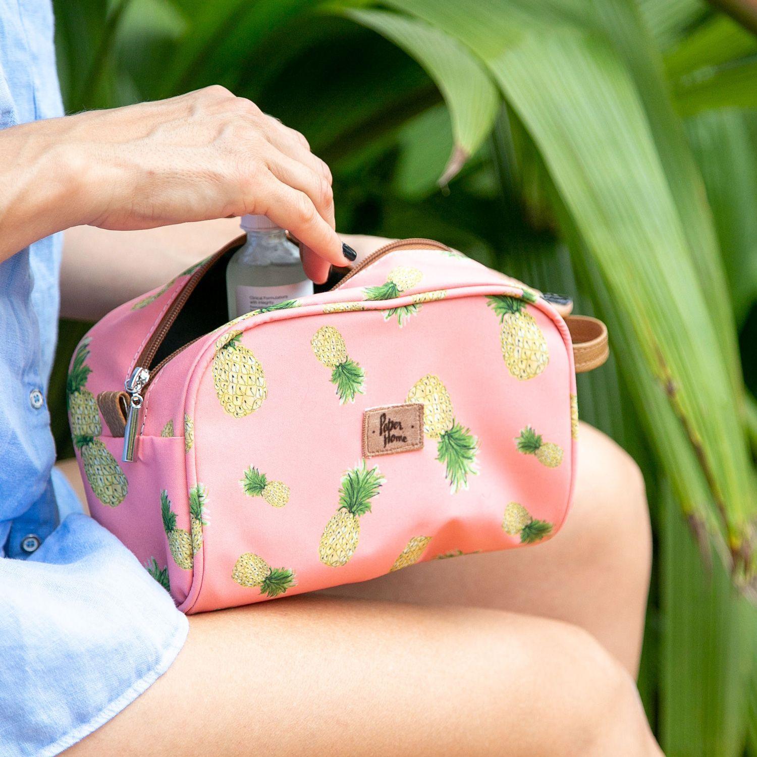 Estuche cosmetiquero sustentable piñas Paper Home-5