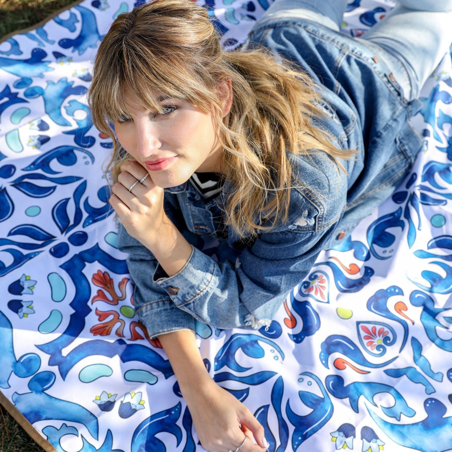 Manta de picnic anti manchas XL mosaico Paper-Home-4