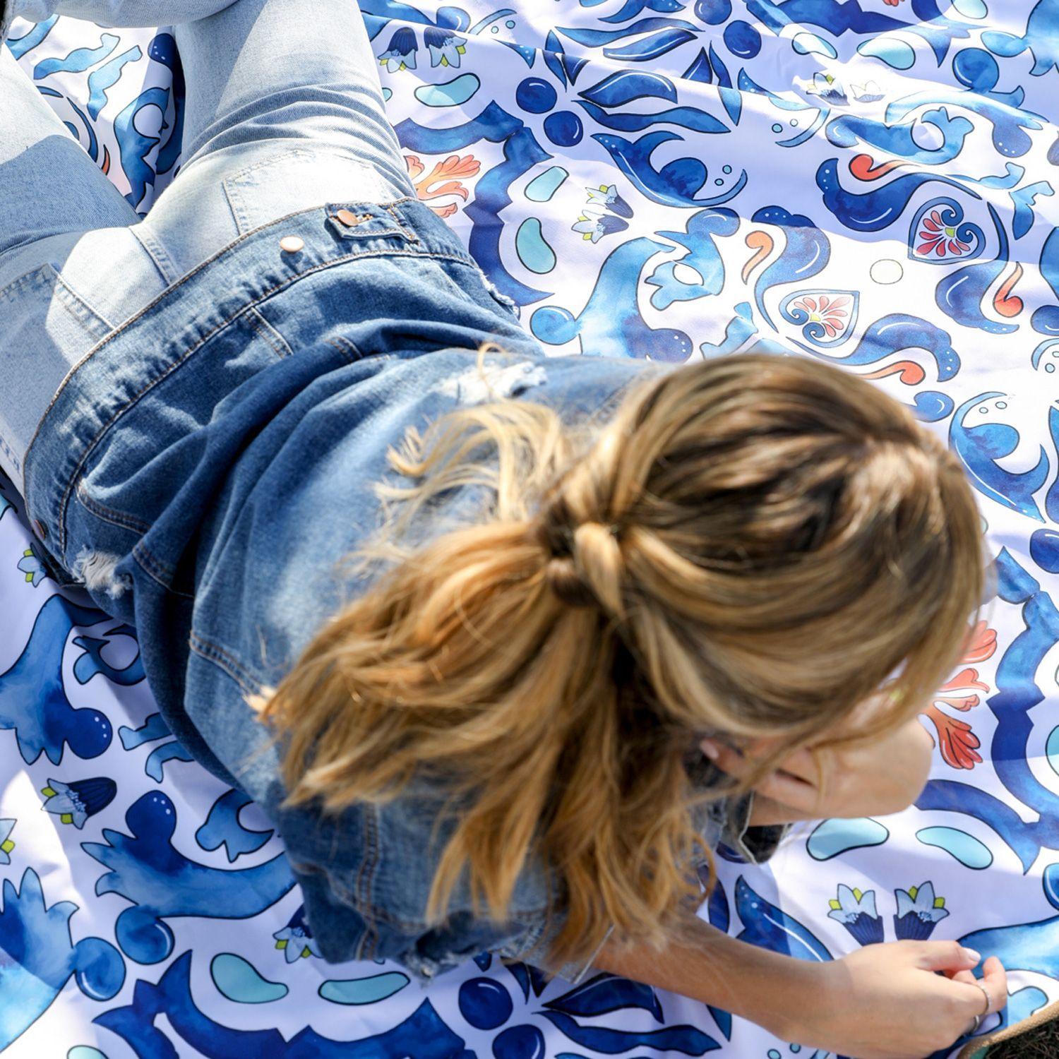 Manta de picnic anti manchas XL mosaico Paper-Home-5