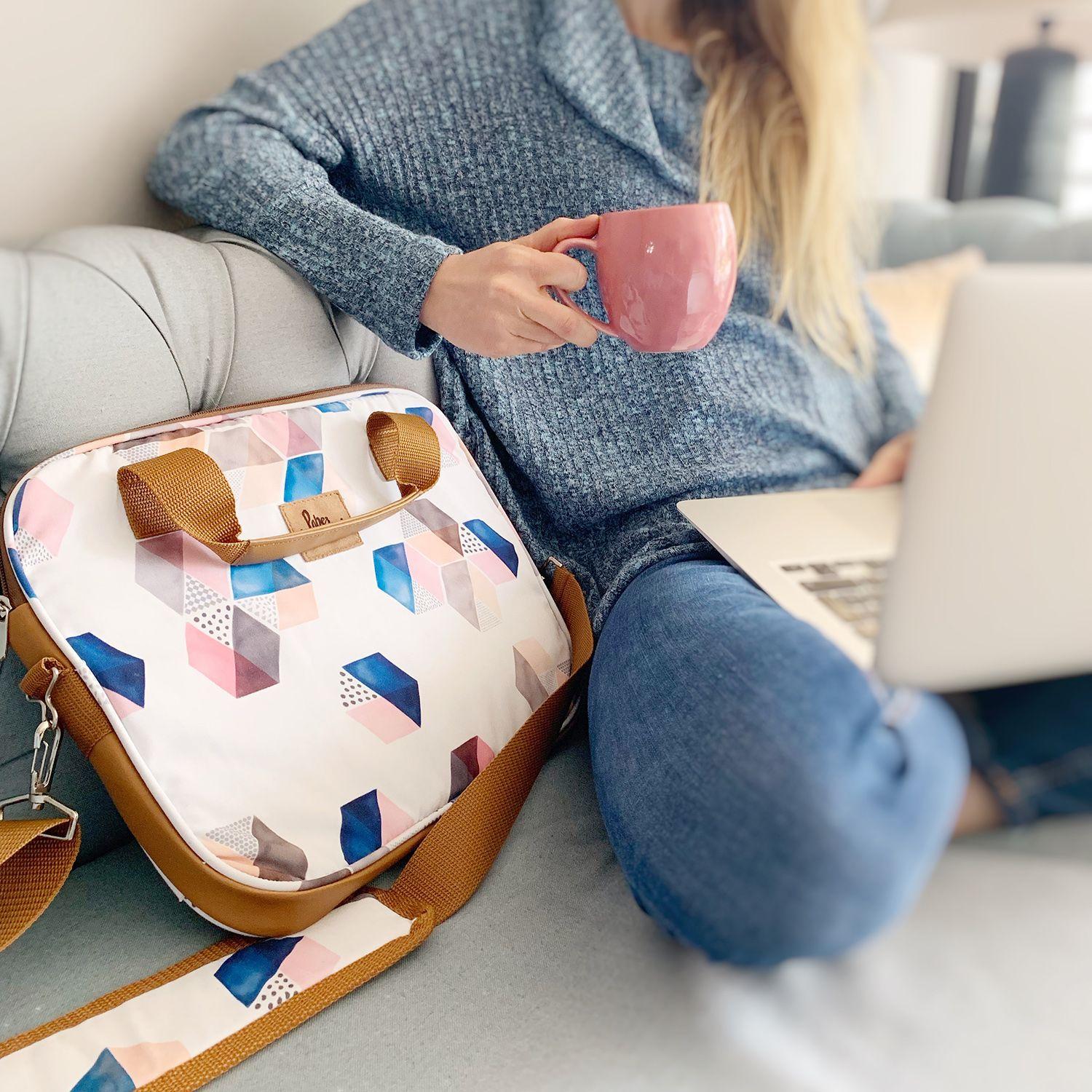 Bolso de notebook sustentable 13" y 14" pulgadas Hexágonos Paper Home-2