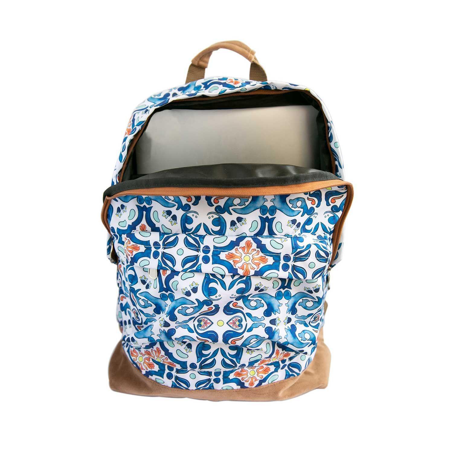 Mochila sustentable escolar mosaico Paper Home-1