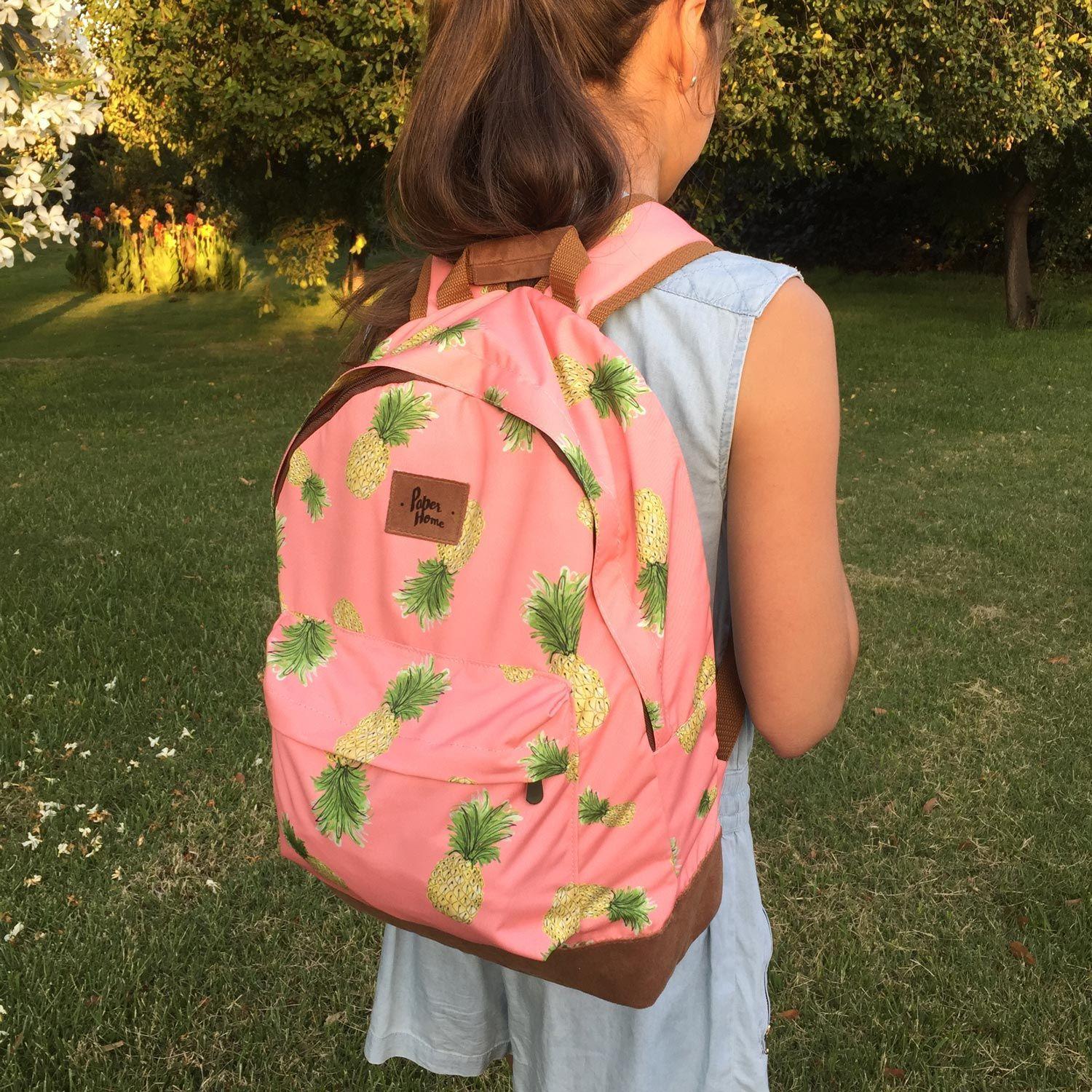 Mochila sustentable escolar piñas Paper Home-4
