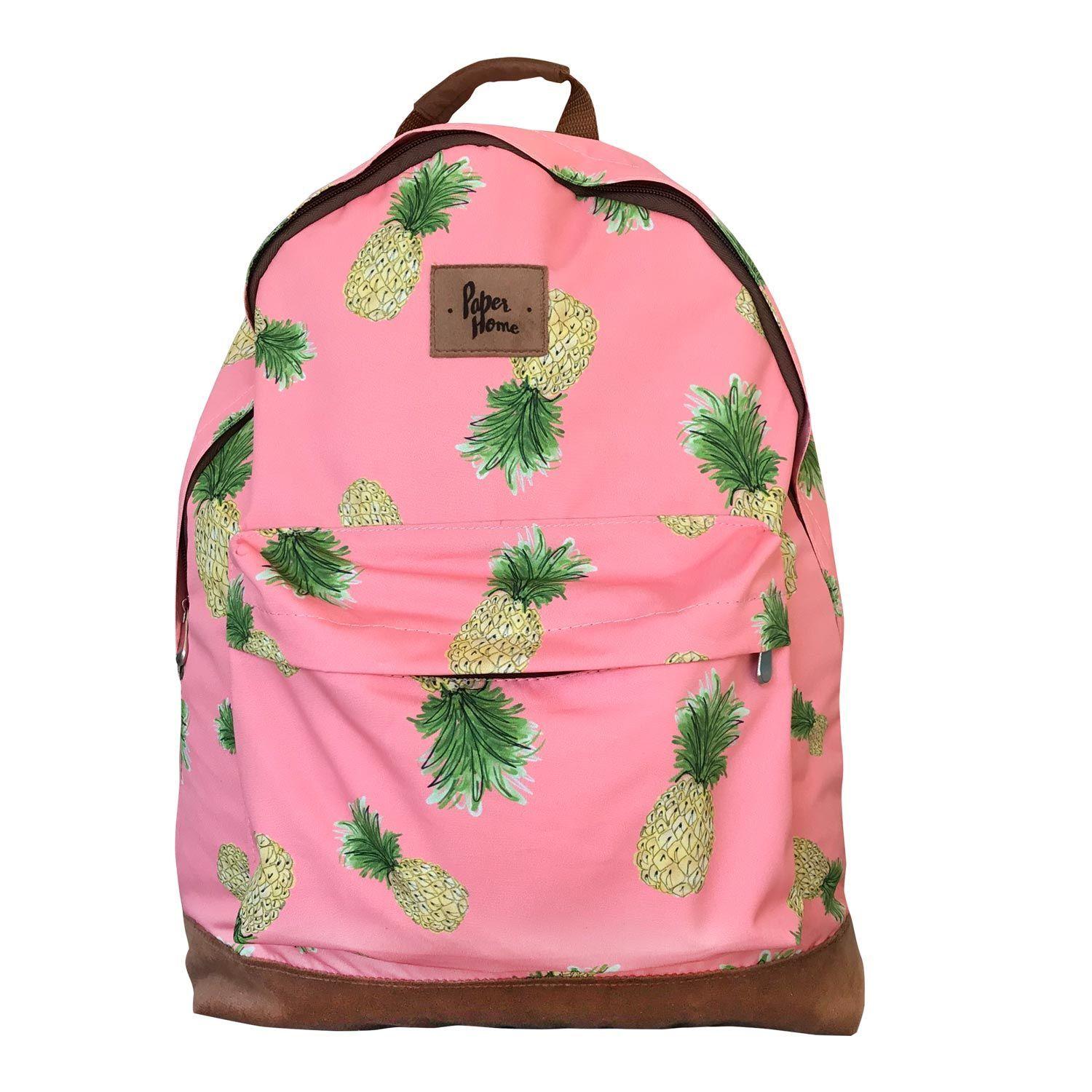 Mochila sustentable escolar piñas Paper Home-0