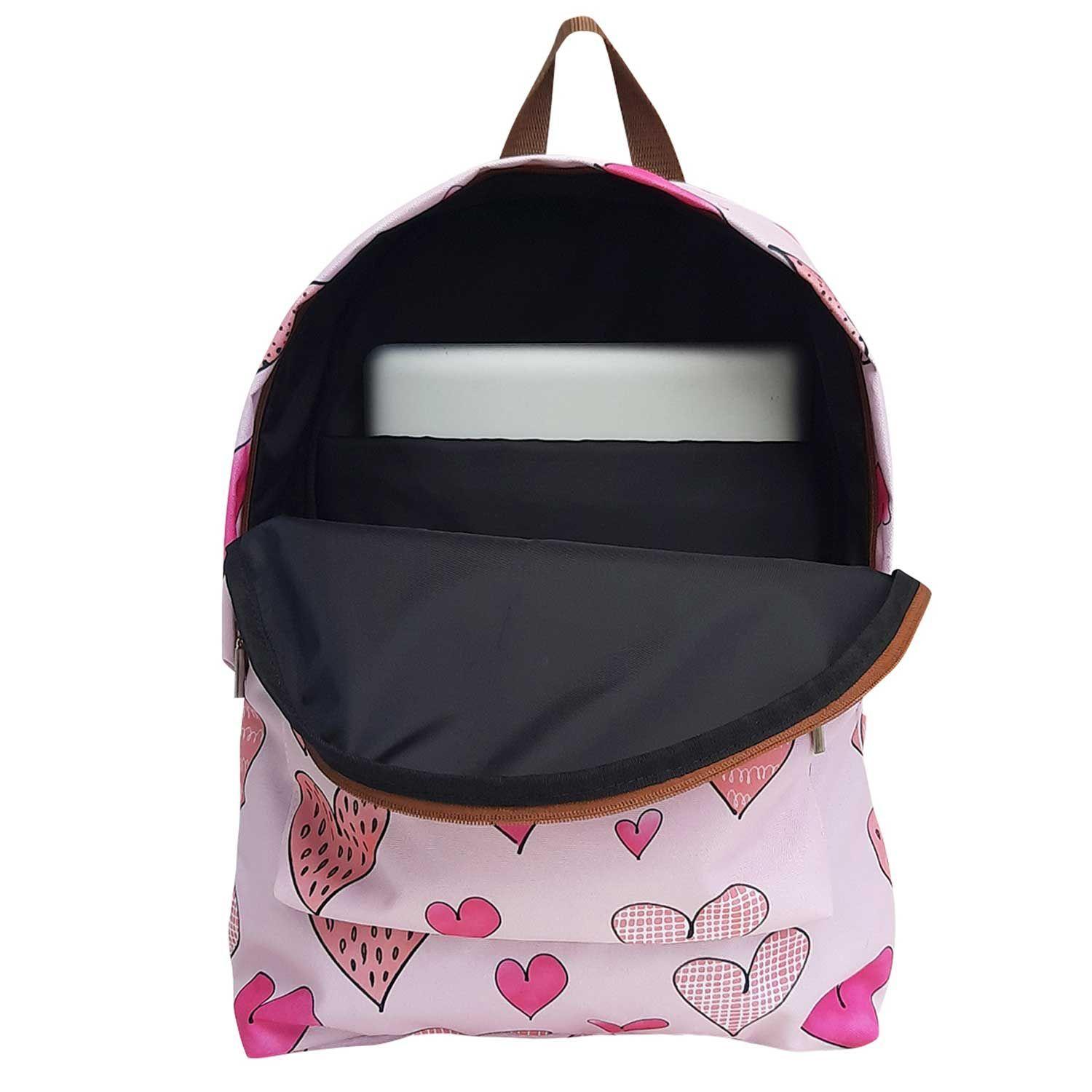 Mochila sustentable escolar infantil corazones Paper Home-3