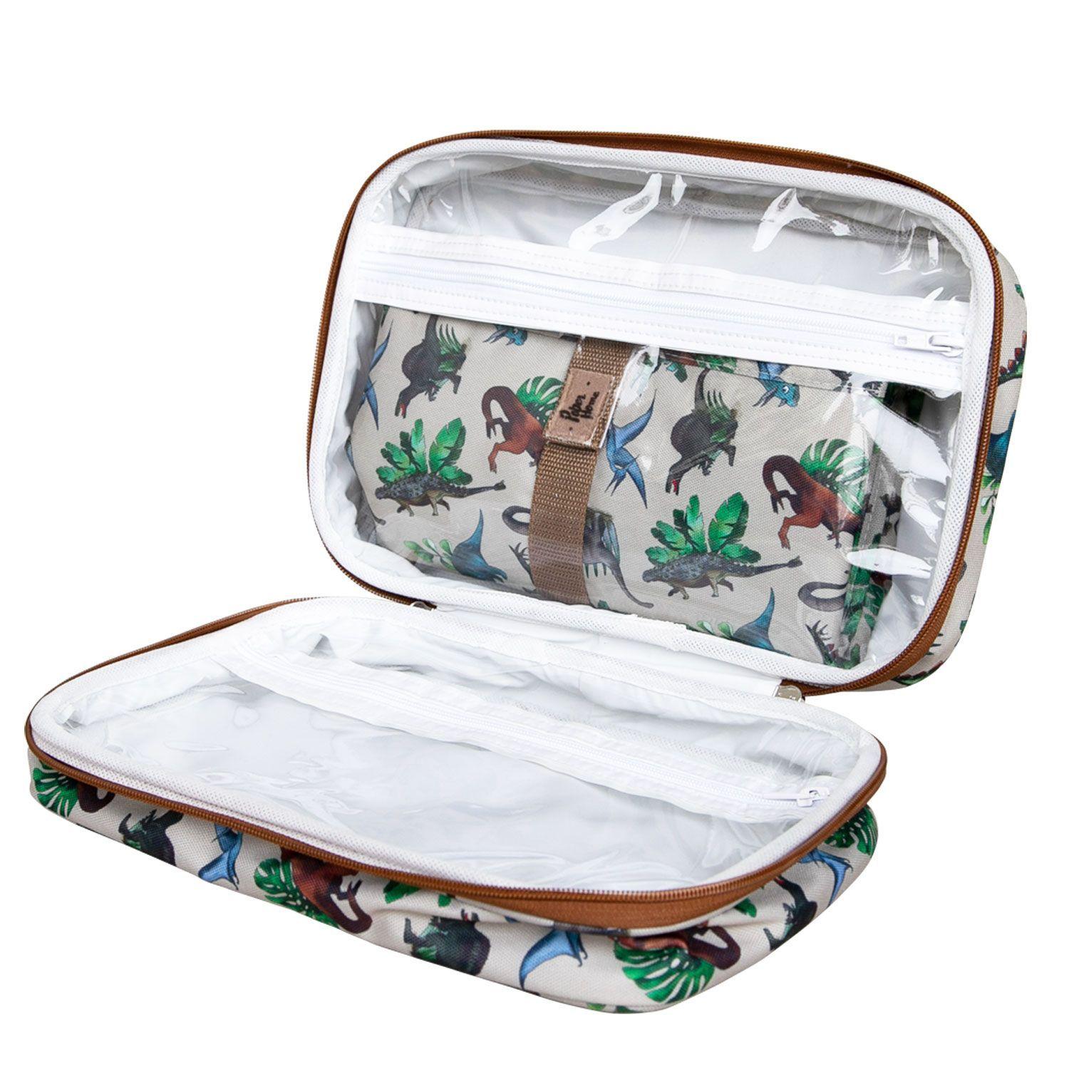 Bolso con Mudador infantil sustentable dinosaurios Paper Home-1