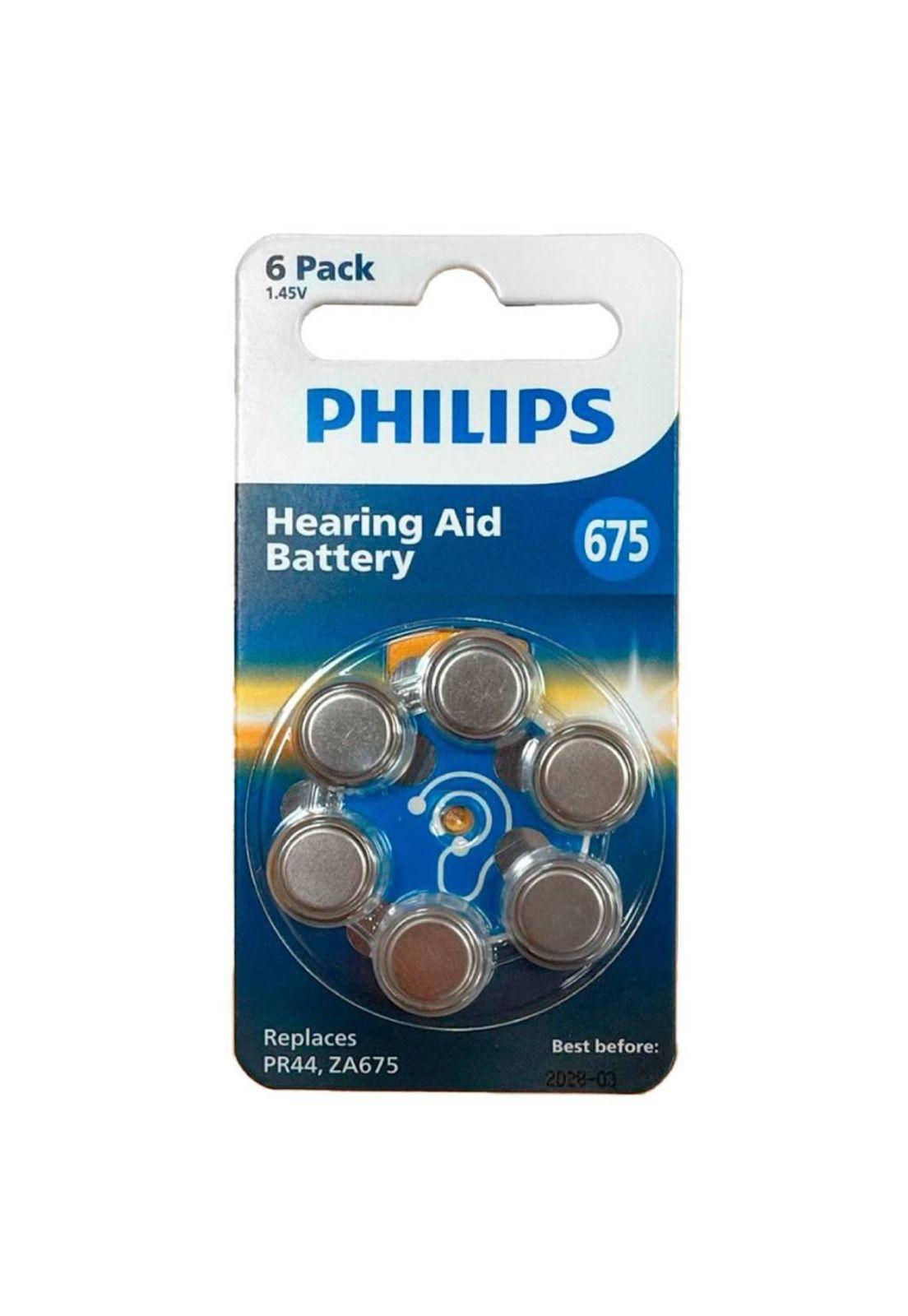 Microbatería Auditiva Philips A675 Zinc Air Pack 6 Unidades-0