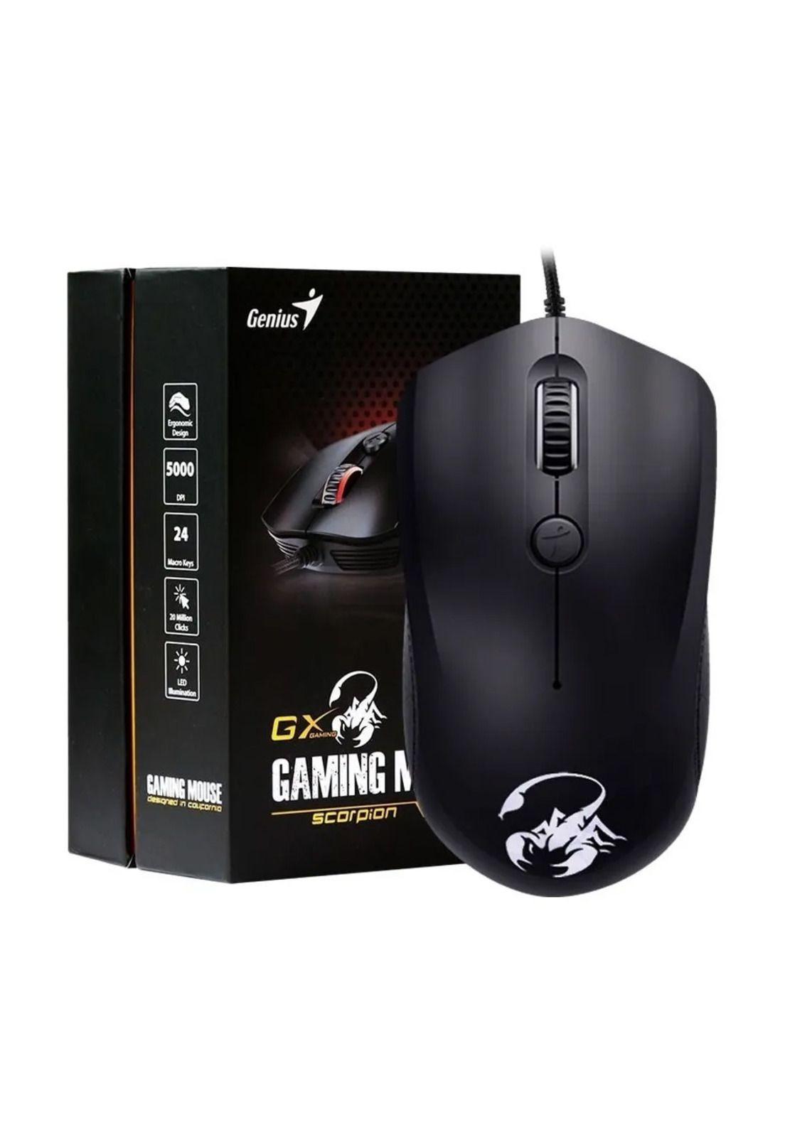 Mouse Gamer Genius Scorpion M6-400 RGB 4 botones 4000 DPI-6