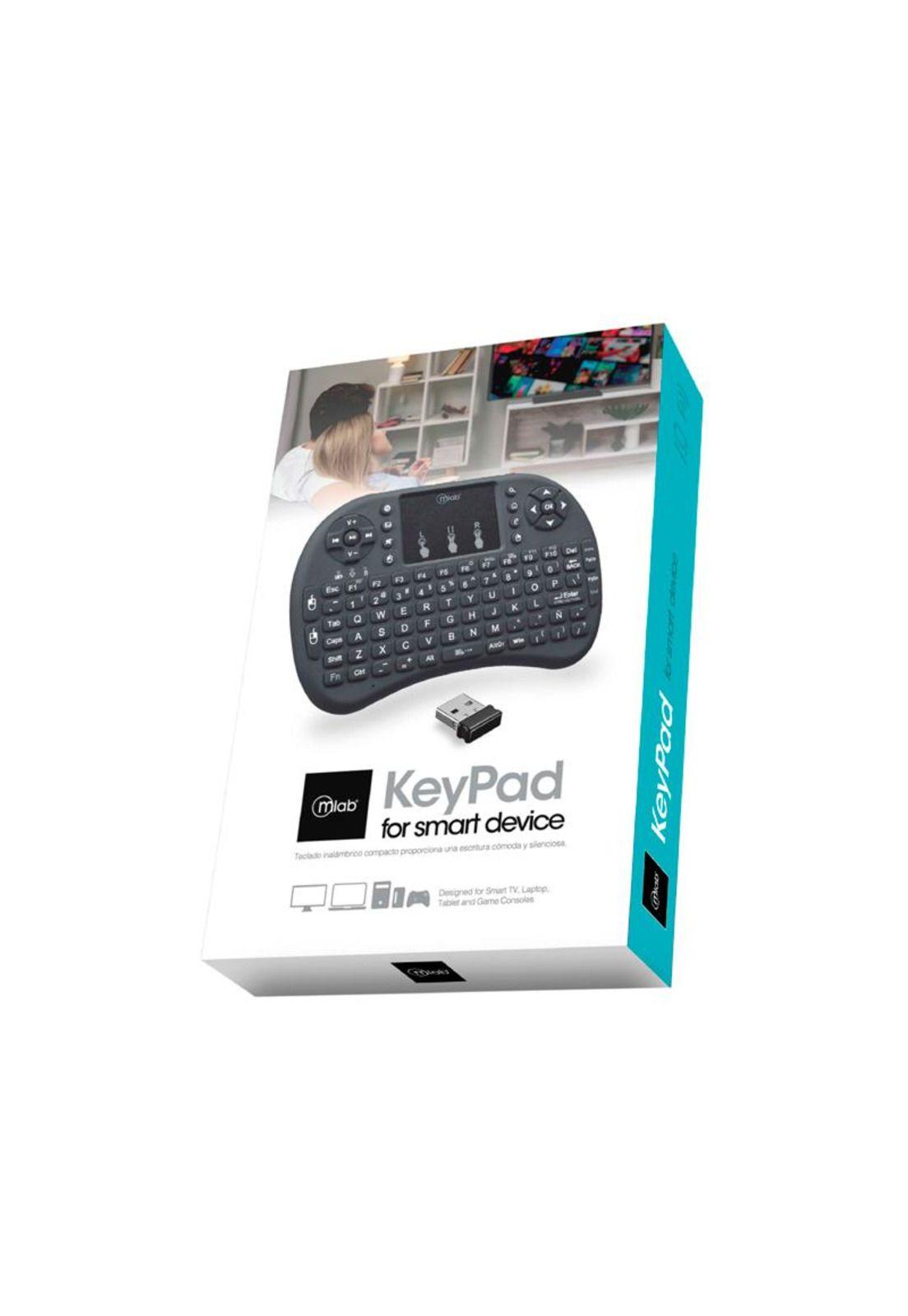 Teclado Inalámbrico Mlab 9077 con Touchpad Recargable-2