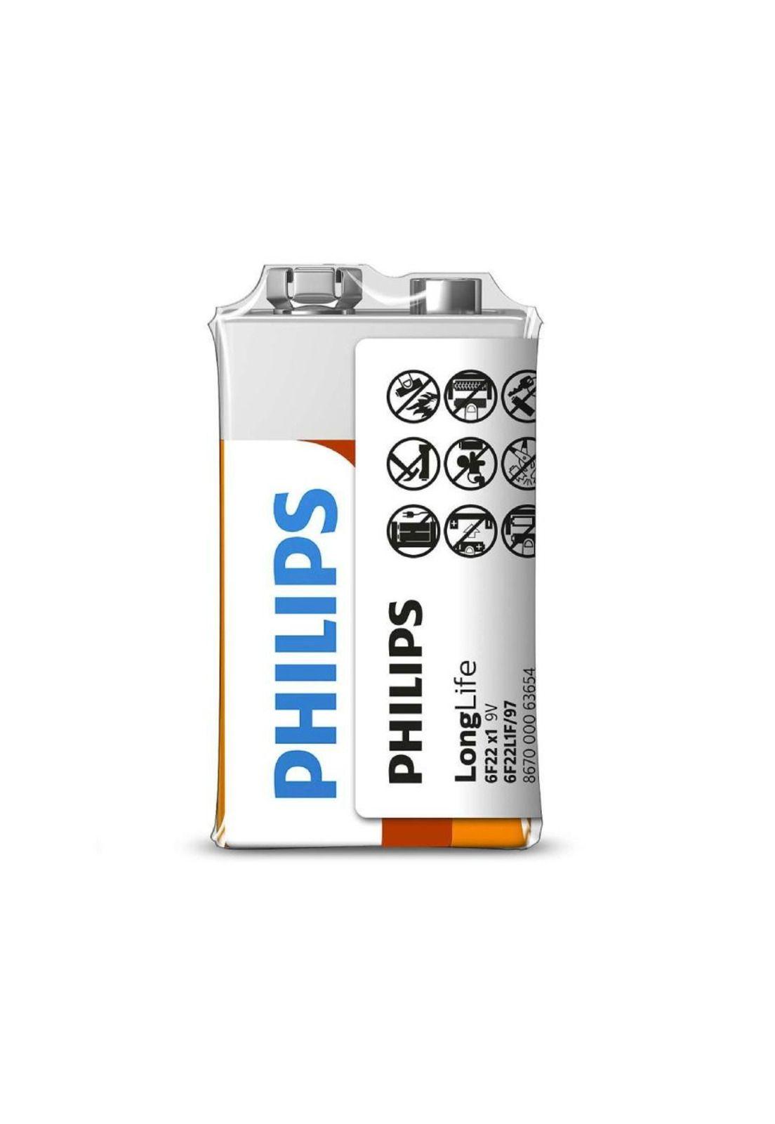Pila Philips Cloruro Zinc 9v Blister-2