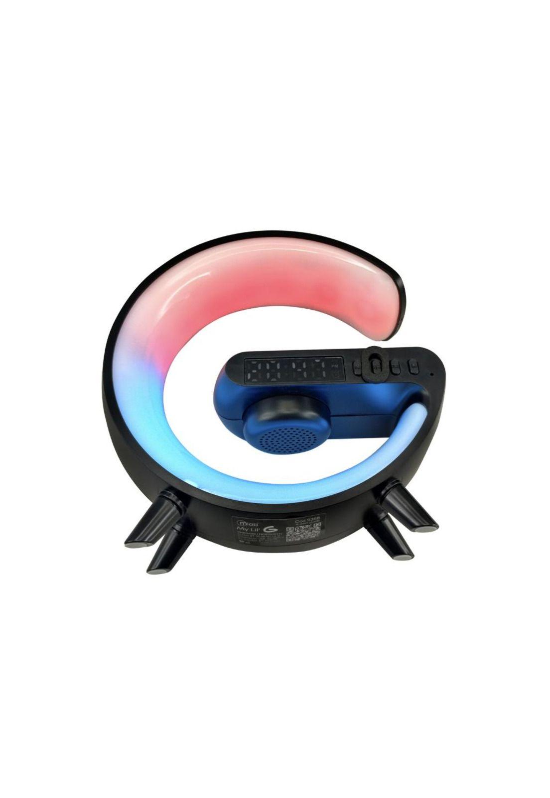 Parlante My Lil G 5 IN 1 Cargador Inalámbrico Luz RGB Reloj  Alarma-3
