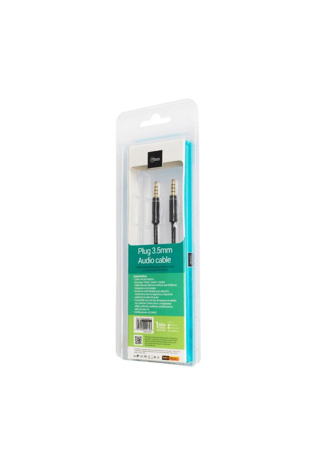 Cable Auxiliar Plug 3.5 Mm Audio 1 Mt-2