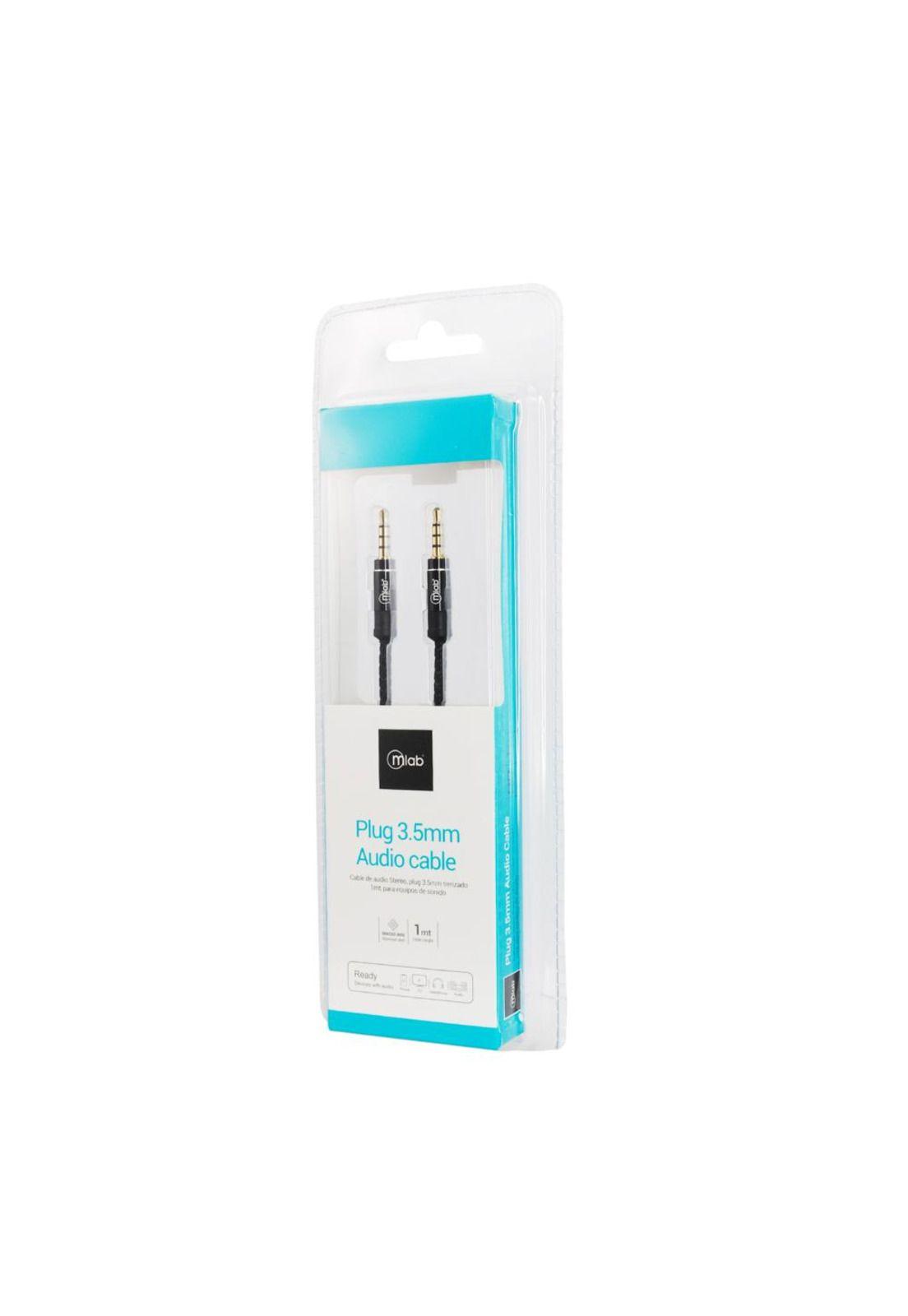 Cable Auxiliar Plug 3.5 Mm Audio 1 Mt-3