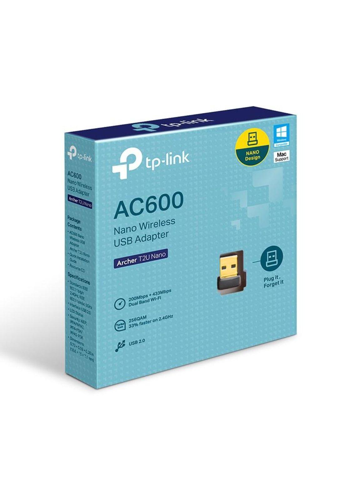 Adaptador inalámbrico Tp-Link Nano USB de doble banda AC600-4