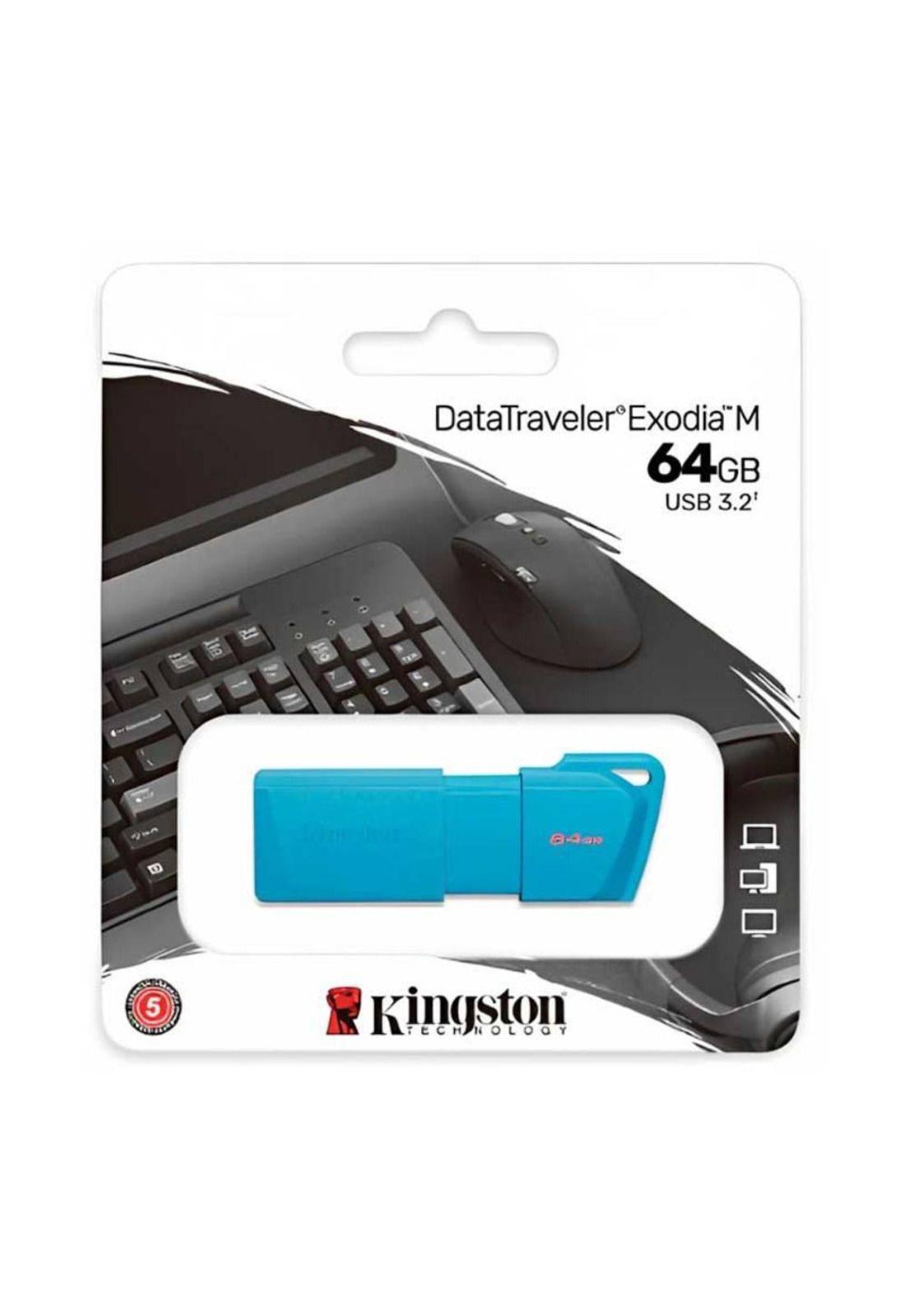 Pendrive USB Kingston DataTraveler Exodia M 64GB 3.2 Gen 1-2