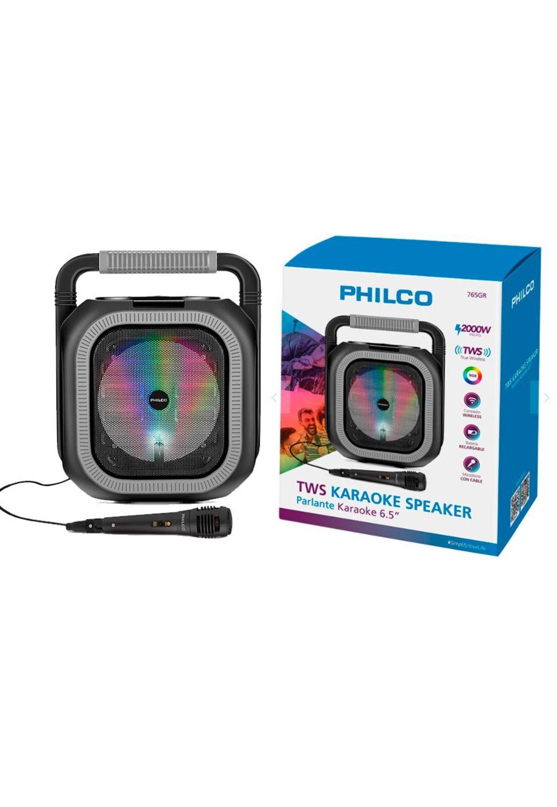 Parlante Philco Karaoke 6,5” Tws 2.000W-2