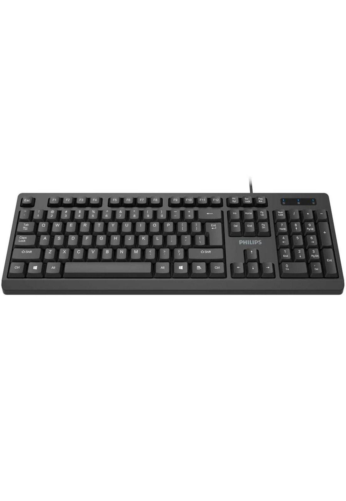 Teclado Alámbrico Philips SPK6234 USB-0