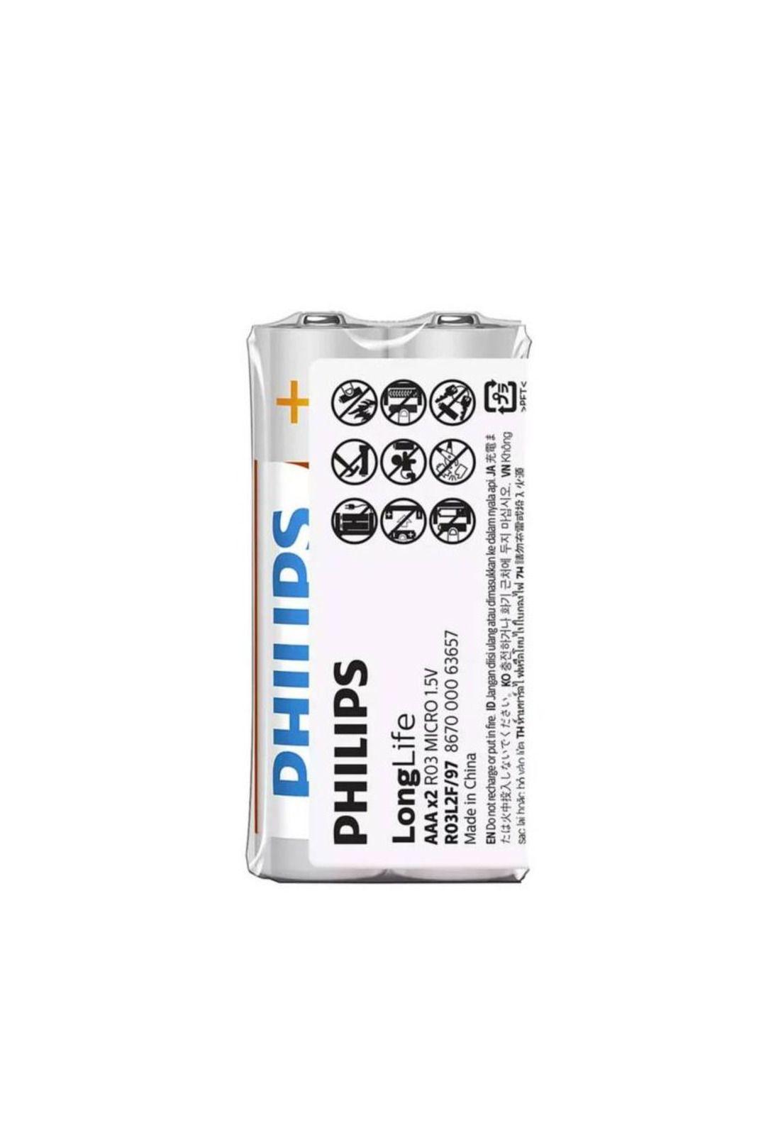 Philips Pila Cloruro Zinc Aaa  Termosellado 2pcs-0