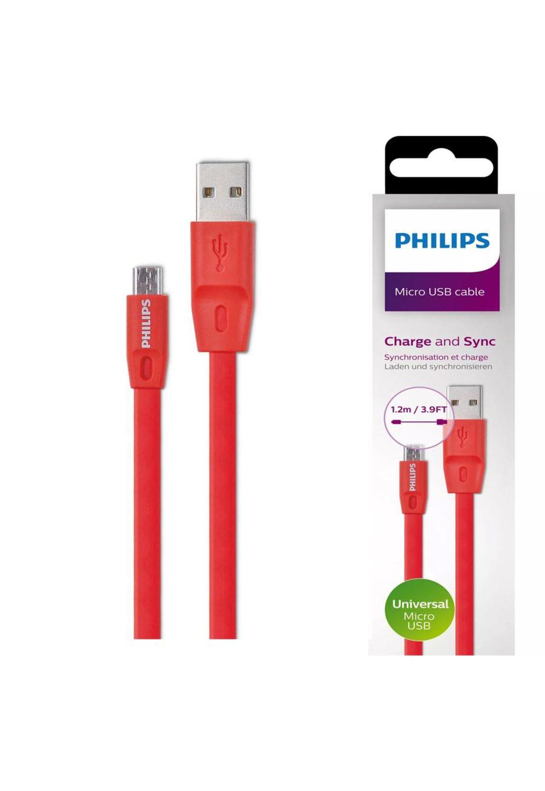 Cable Philips DLC2518C/97 Micro USB 1.2 Metros-2