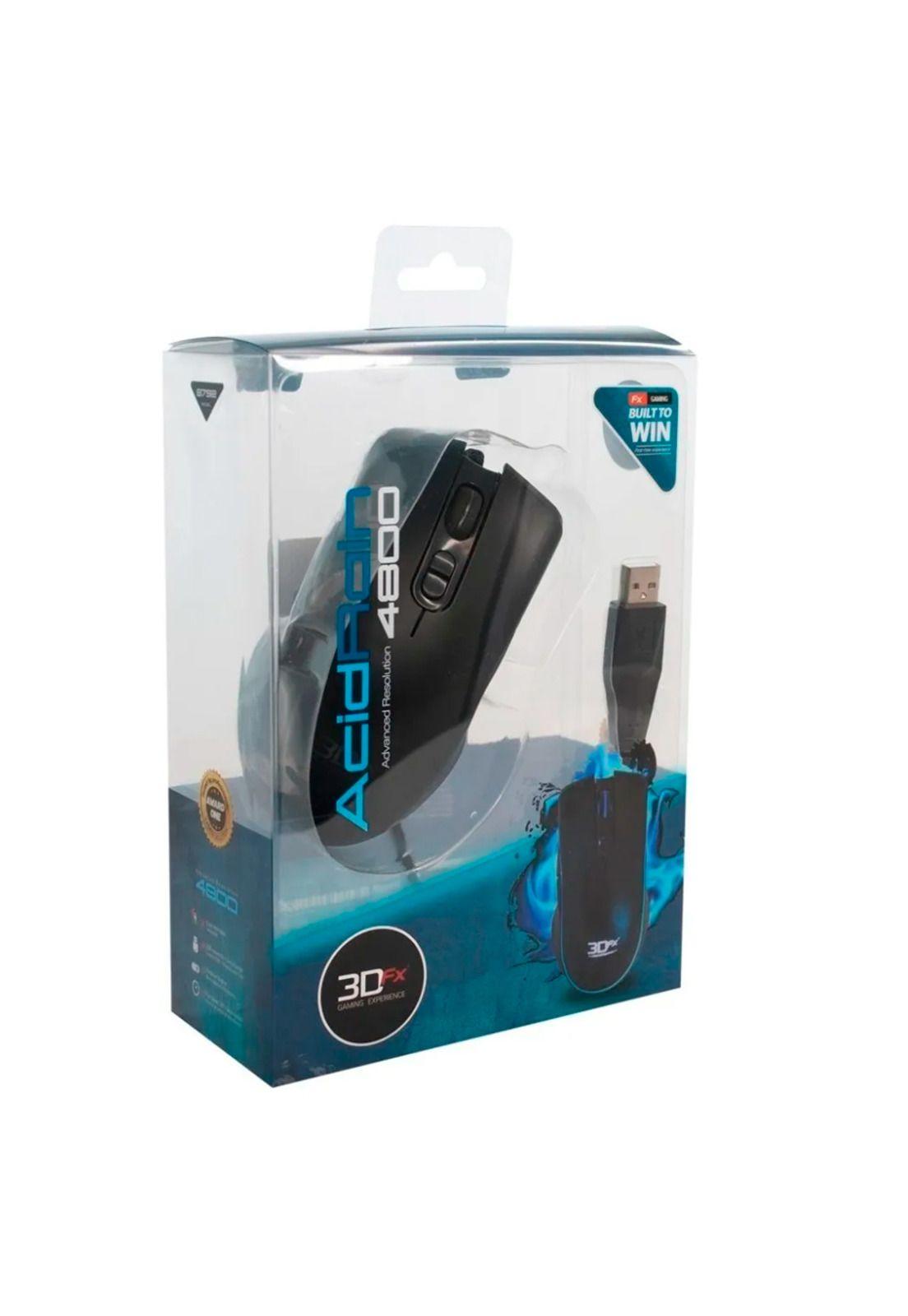 Mouse gamer 3dfx Acidrain 6 botones 4800 dpi-6