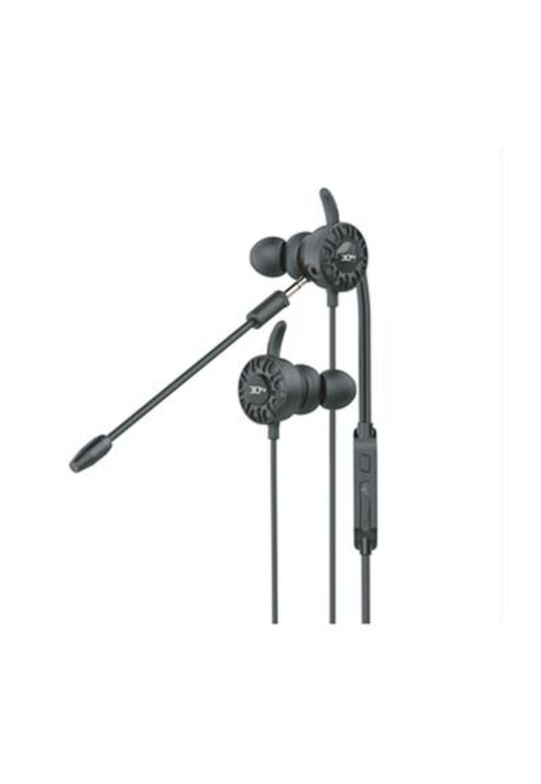Audifono Gamer 3dfx In-ear Con Mic Desmontable Negro Mlab-0