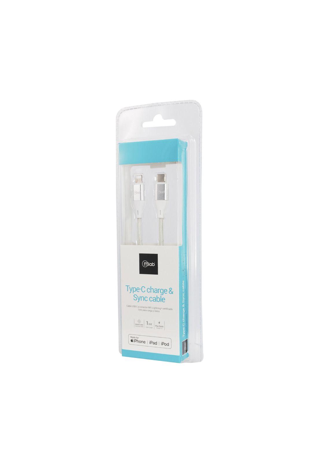 Cable Certificado Lightning a Tipo C Silver-2