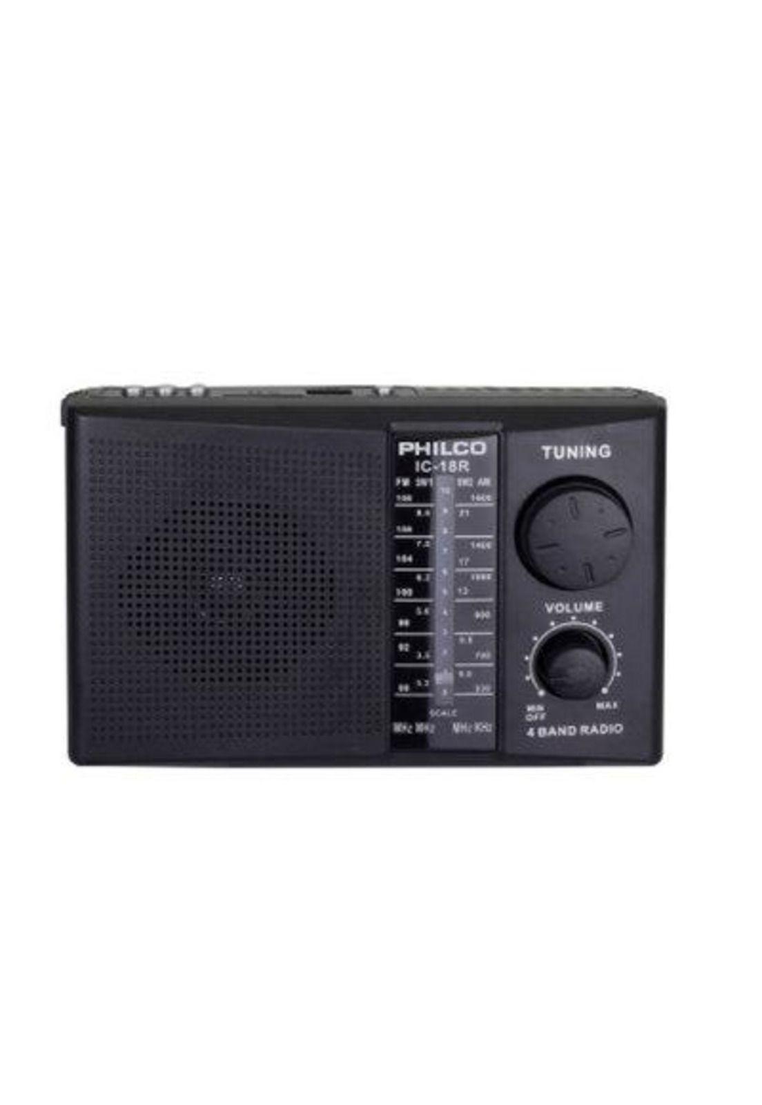 Radio 4 Bandas Recargable IC-18R USB SD Philco-0