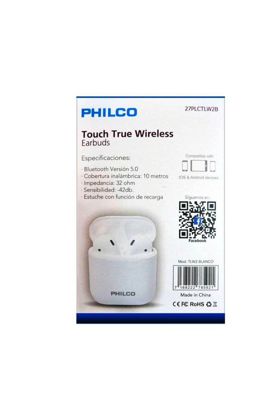 Audífonos Philco Touch True Wireless TWD3B-2