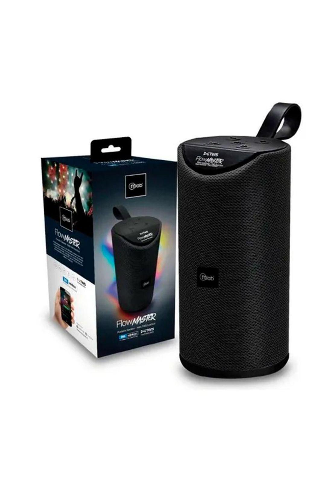 Parlante Bluetooth Tws Portátil Flow Master Negro Mlab-3