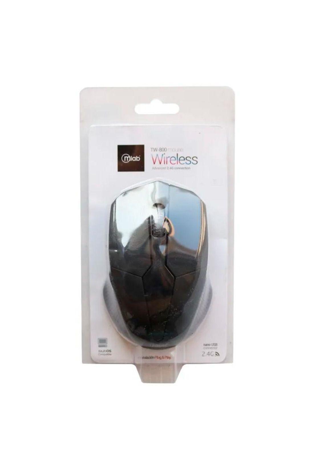 Mlab Mouse Inalambrico Black Color Negro-2