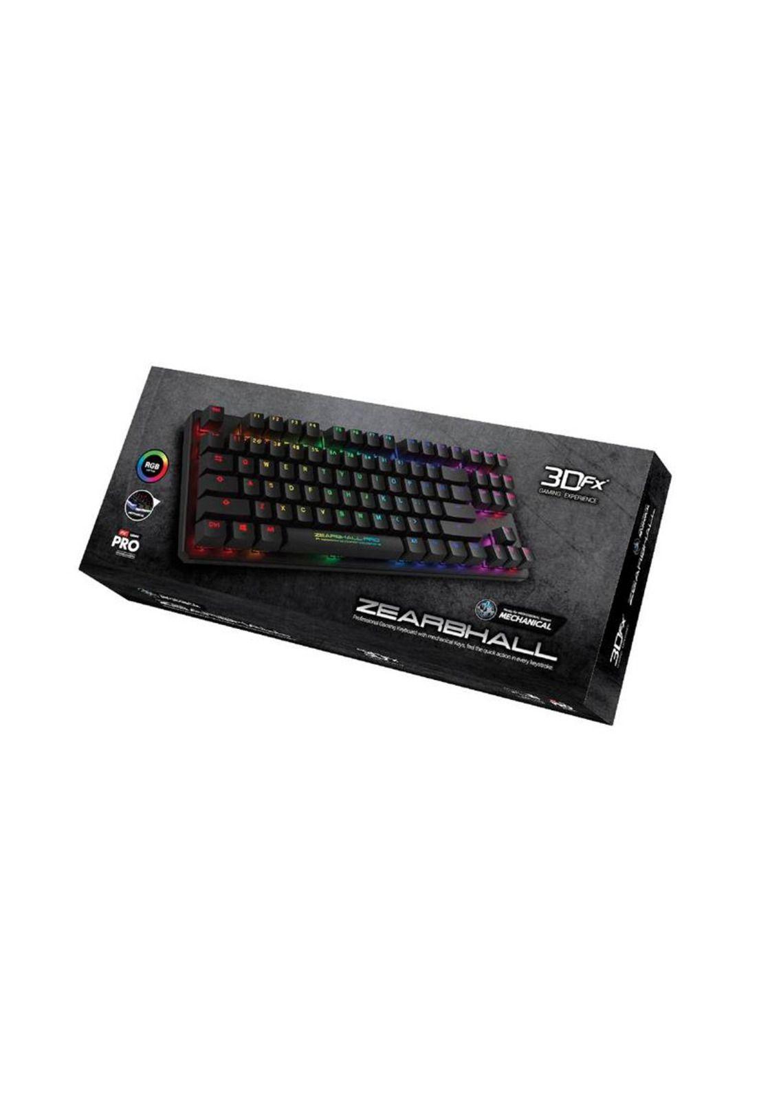Teclado Mecánico 3dfx Zearbhall Gamer Qwerty Rgb Mlab-3