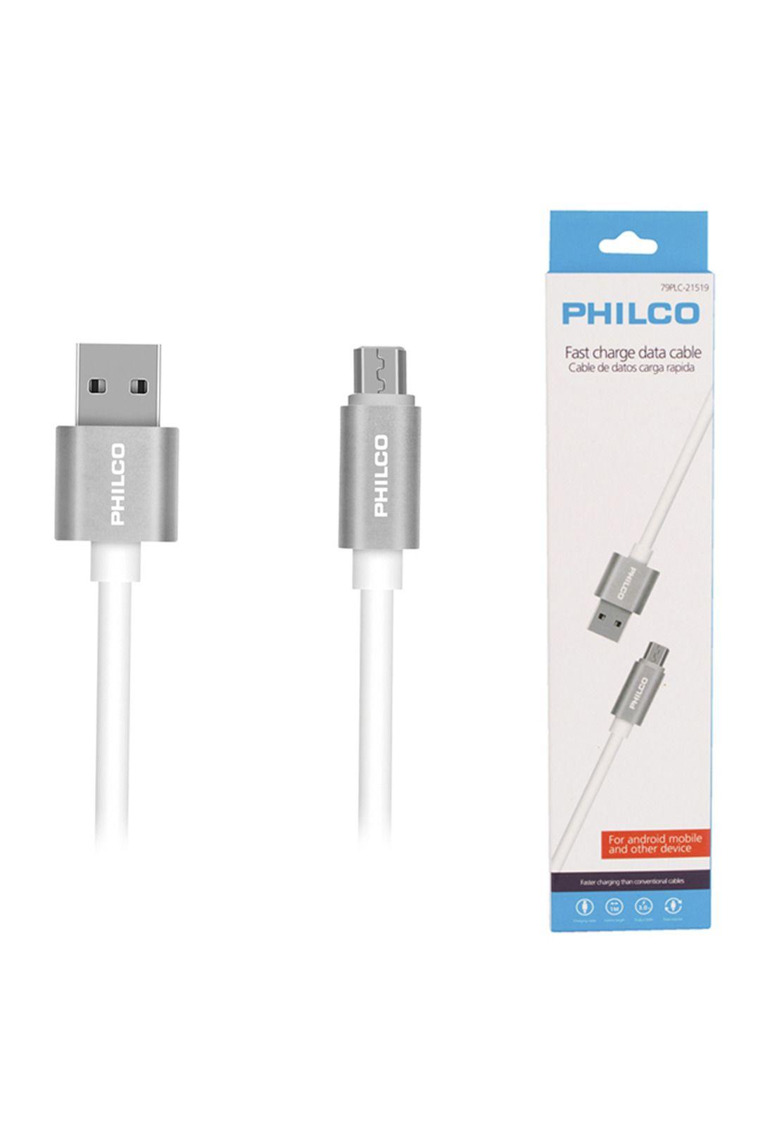 Cable de Datos Philco Carga Rapida USB de 1 Metro-1