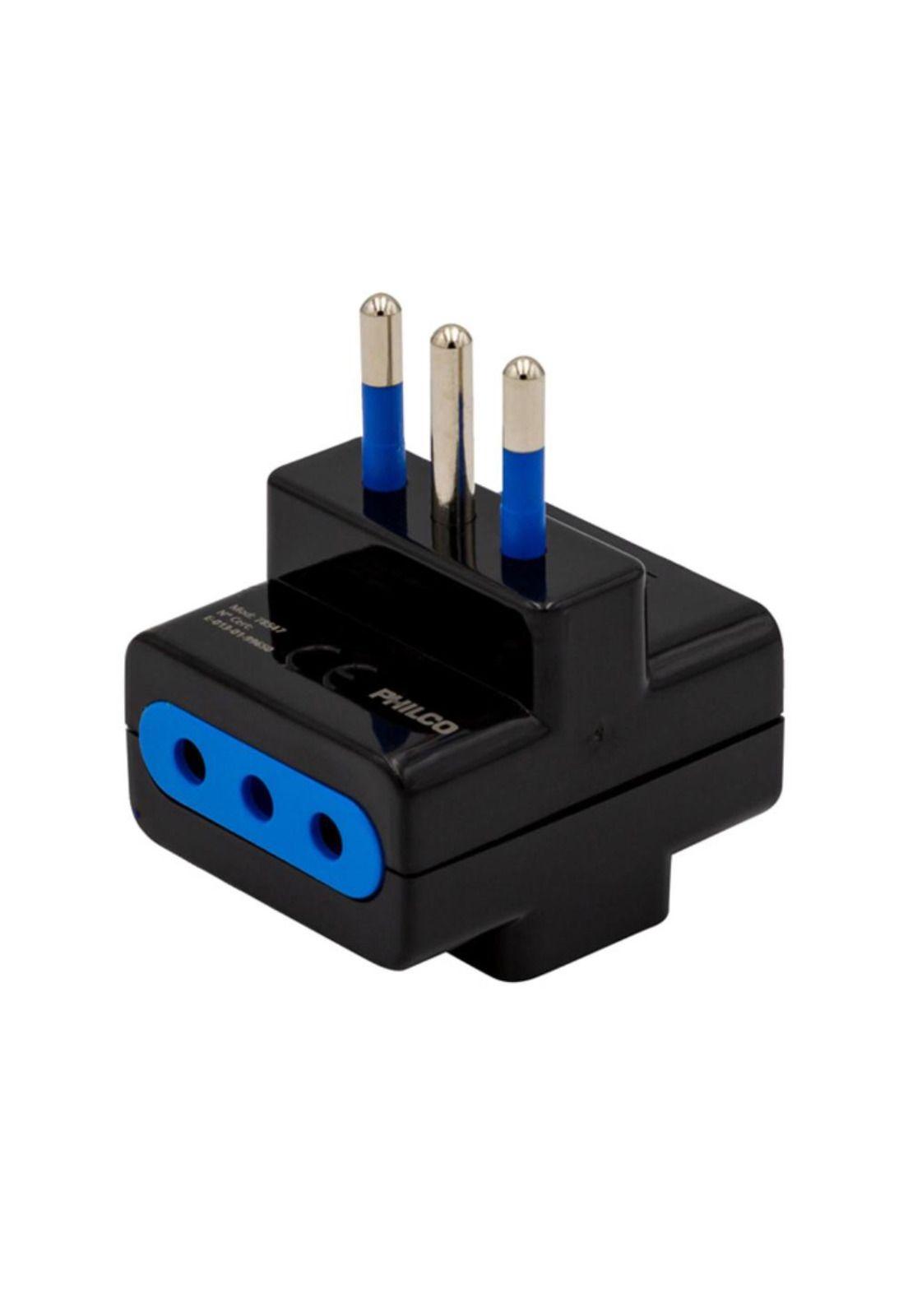 Adaptador Triple 78547 Negro Philco-1