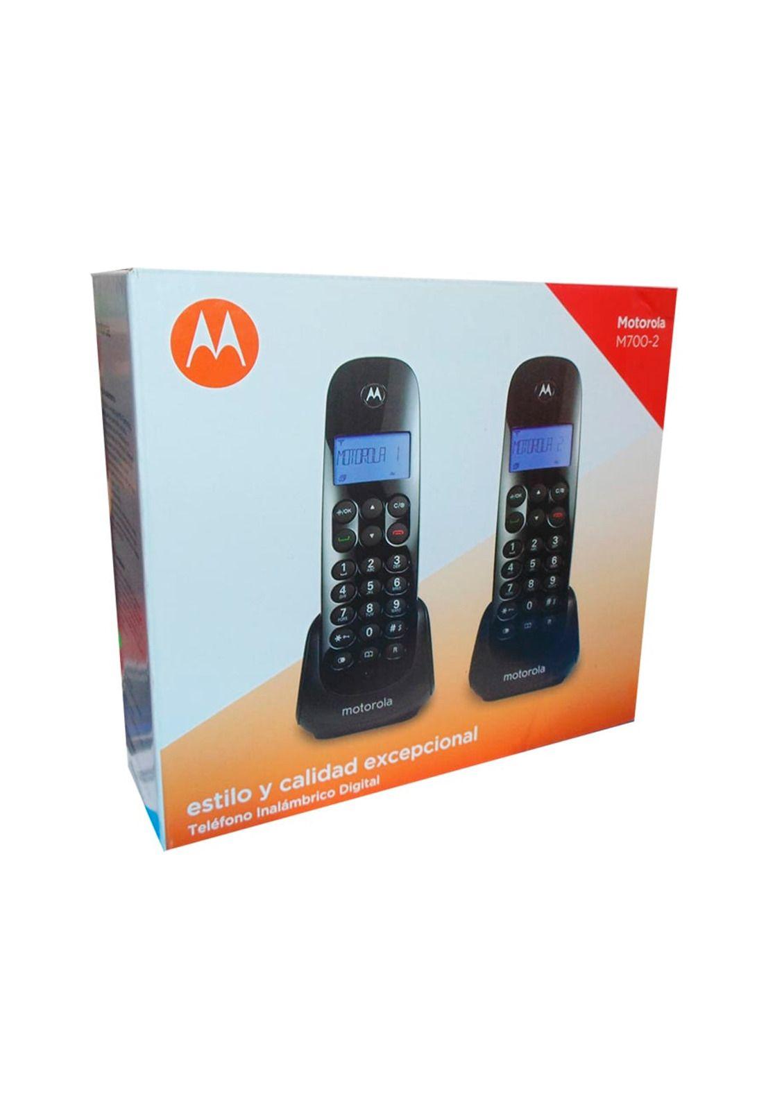 Teléfono Digital Motorola Dual Inalámbrico M700-2 Alarma-2