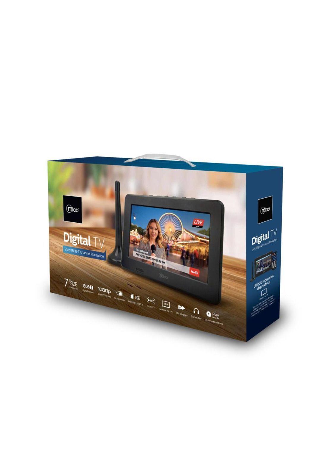 Televisor 7" Mlab Señal Digital ISDB-T 9412-6