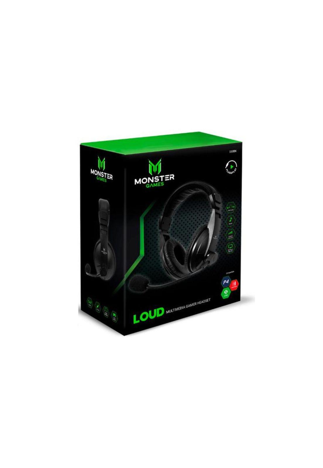 Audífonos Gamer Monster 3,5 MM  Over-EAR-2