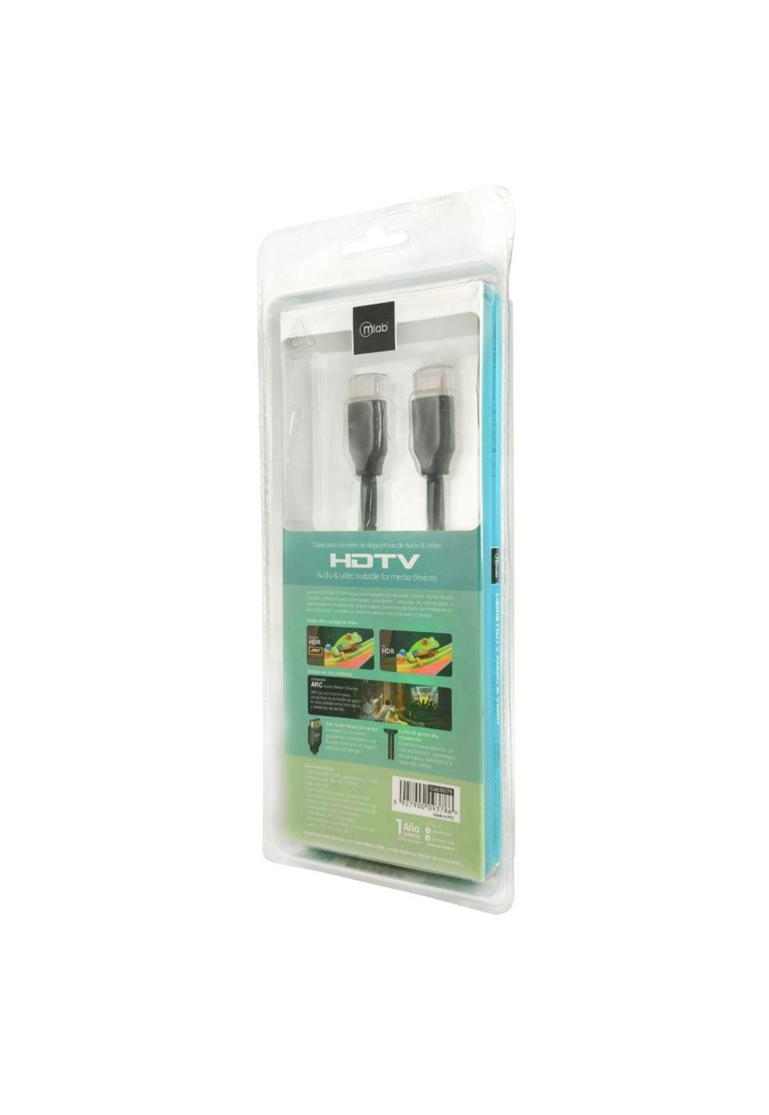 Cable HDMI Mlab 9378 Audio y Video 2mt-3