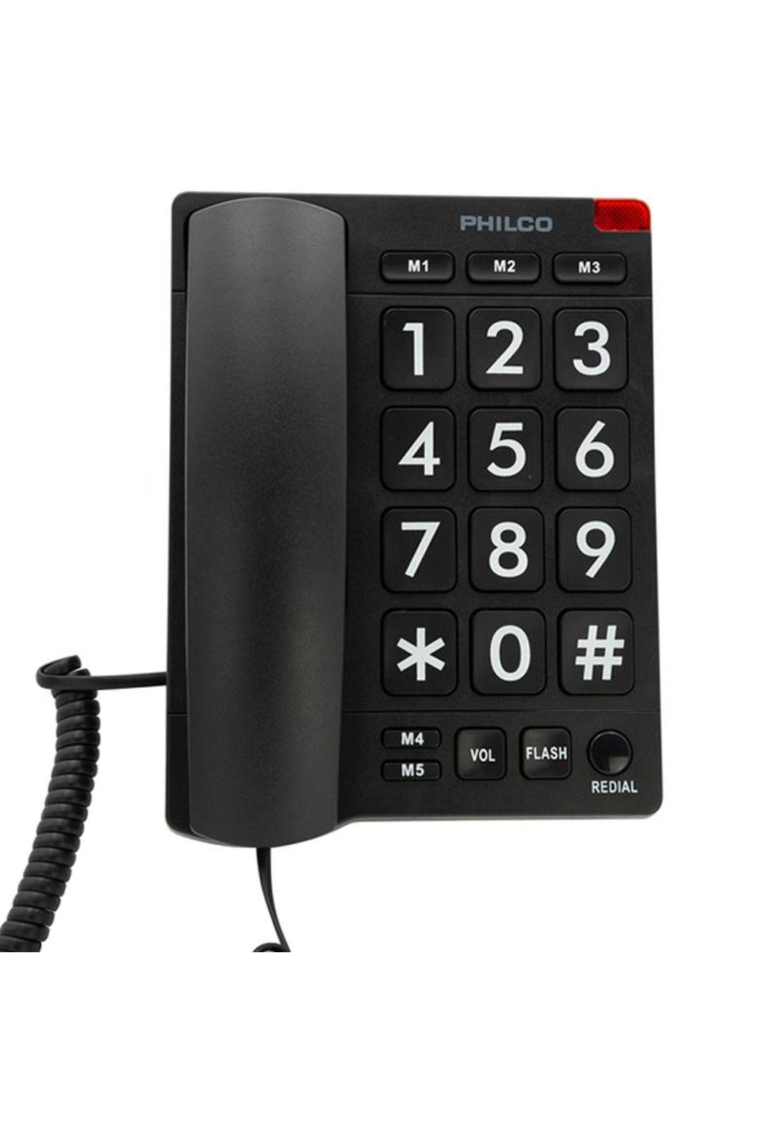 Telefono de Red Fija Para Adulto Mayor Philco Numeros Grandes-2