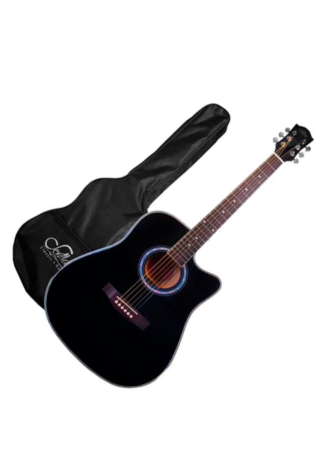 Guitarra Electroacústica 41'' C/Funda Sevillana-2