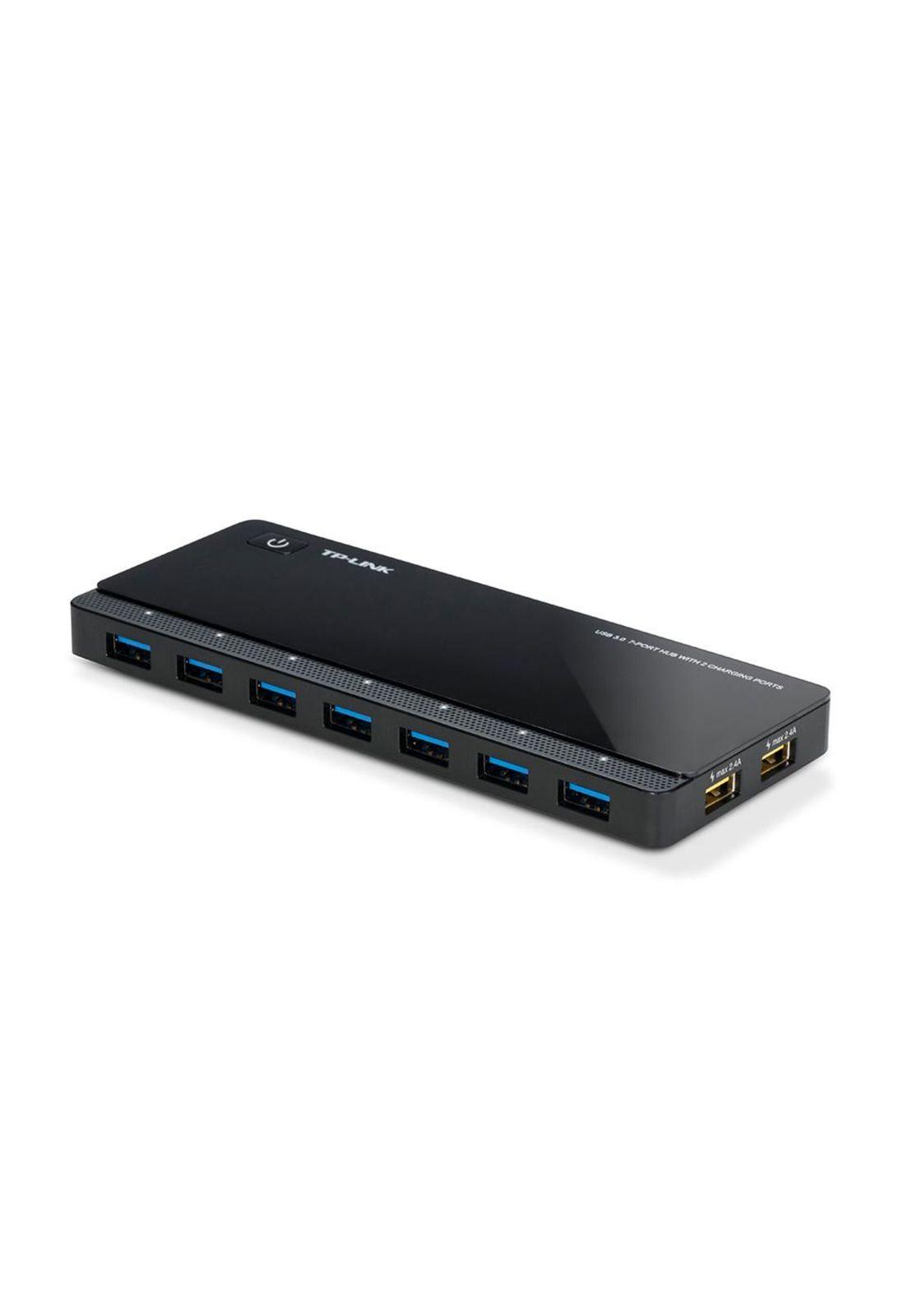 Hub 7 Puertos con dos puertos de carga USB 3.0-4