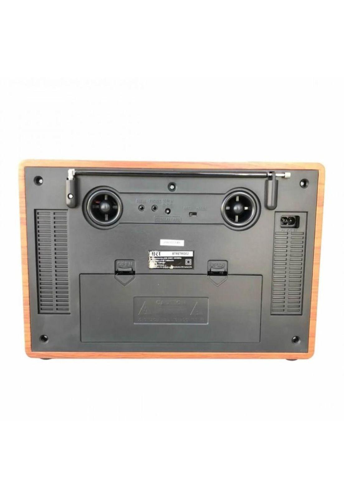 Parlante Portátil Retro Bt fm am sw1 2 usb sd aux Irt-3