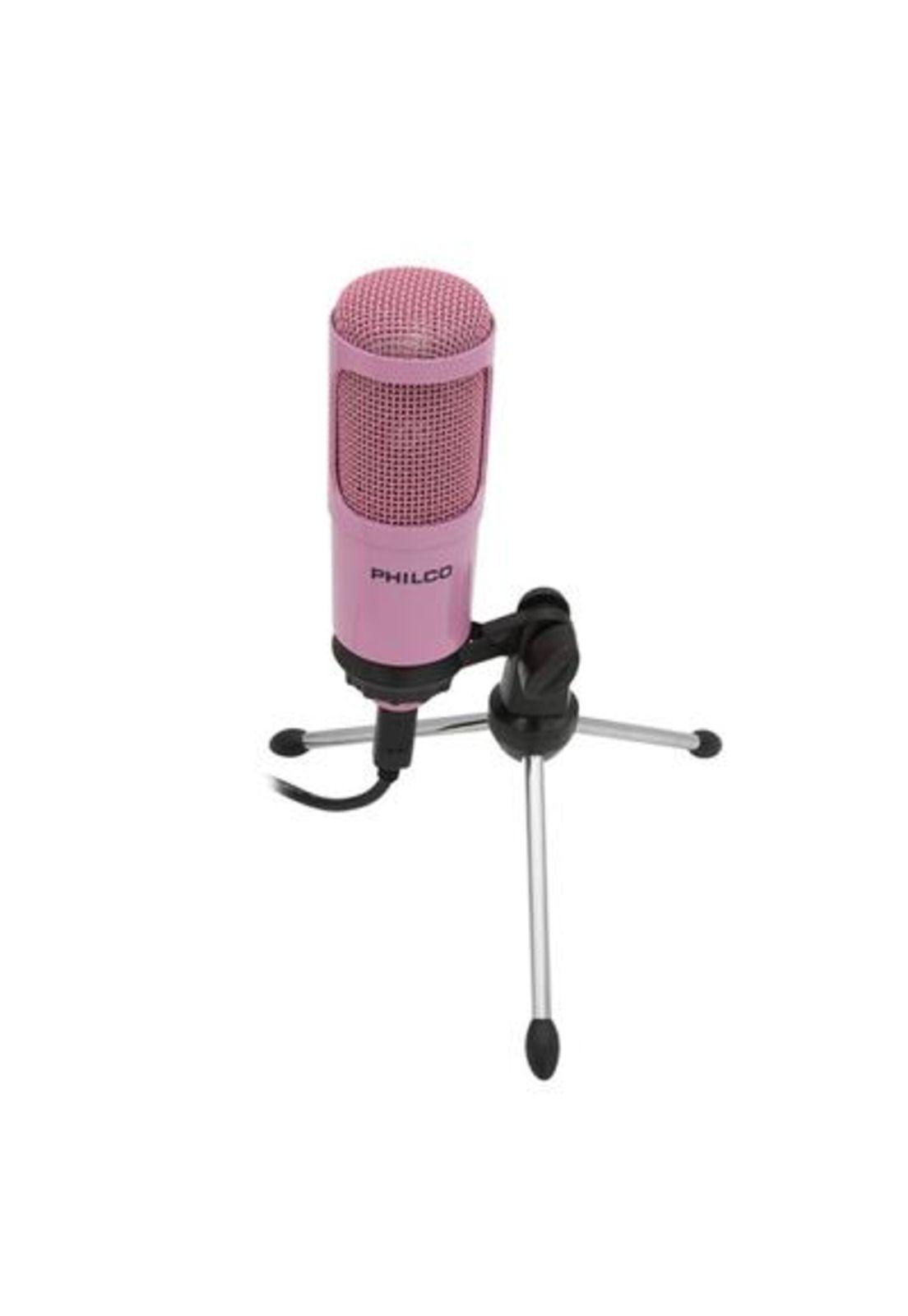 Micrófono Condensador para Streaming Philco USB Cuerpo Metálico-4
