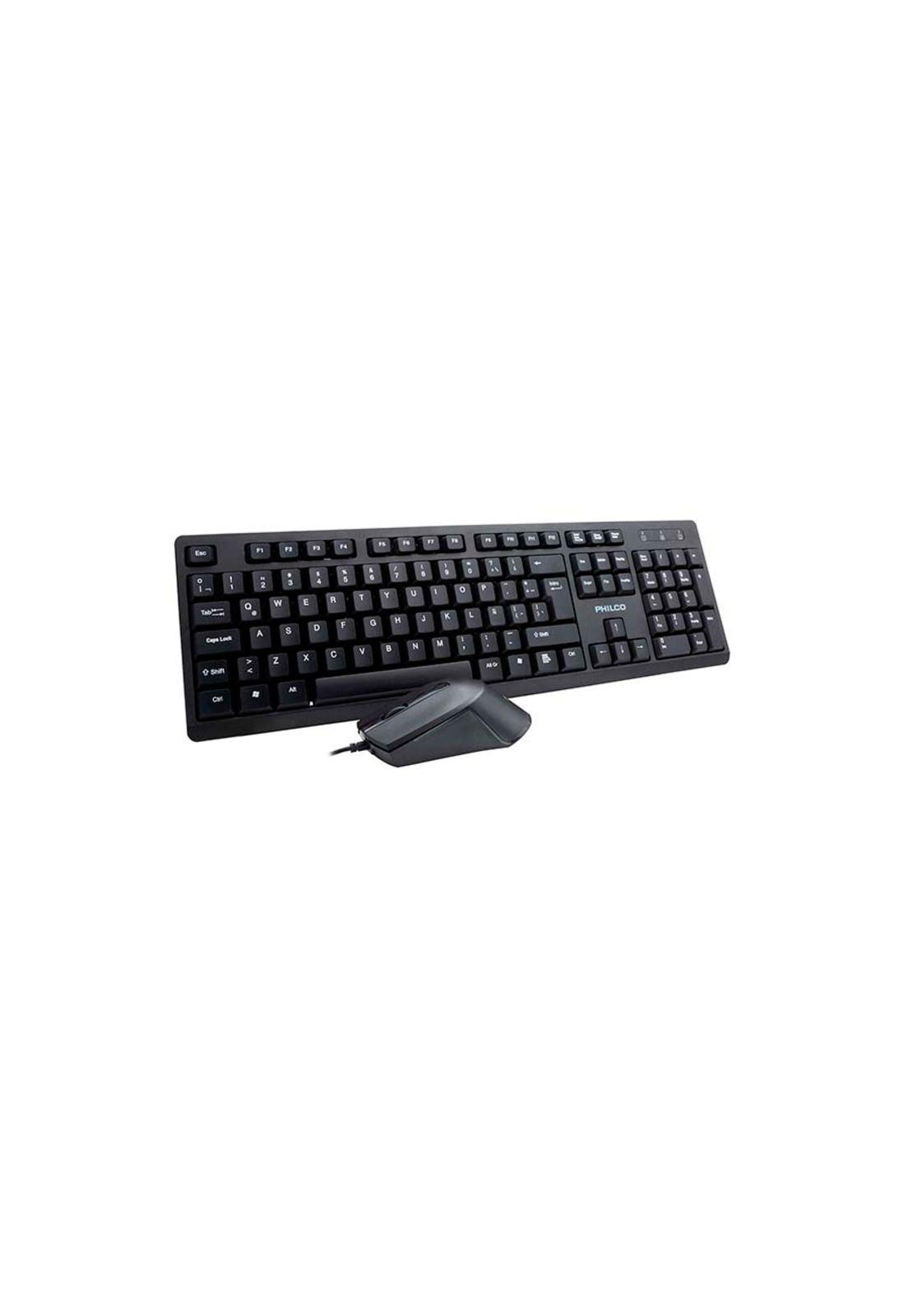 Kit Teclado Alámbrico + Mouse SPT6234 Philco Pro-2