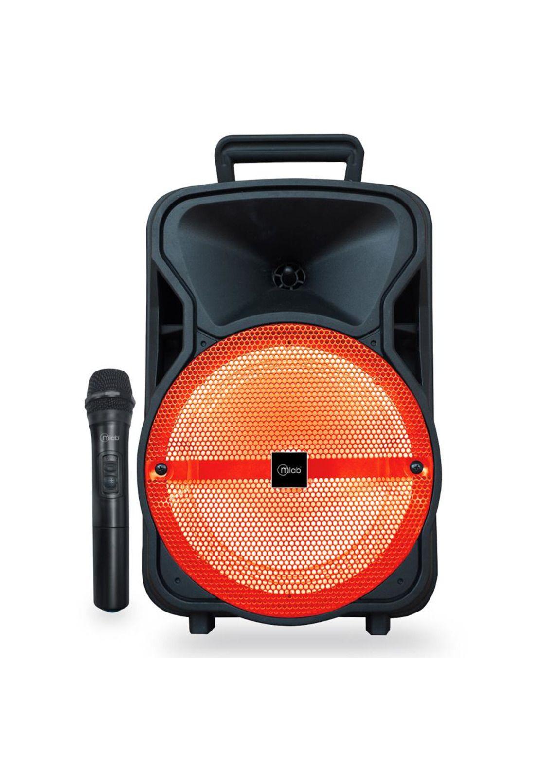 Parlante Mlab City Song 8711 Bluetooth Karaoke Naranja-0