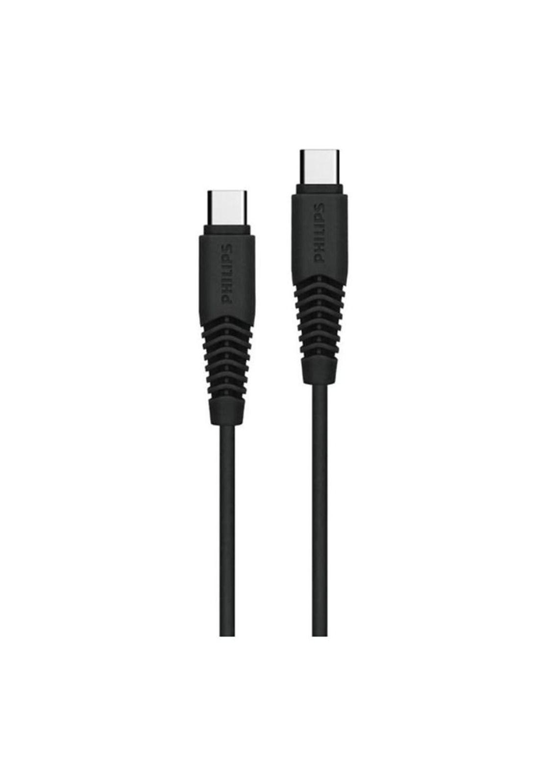 Cable Philips Ubc-C A Usb-C 1m 2a Max Negro Dlc5531cb-0