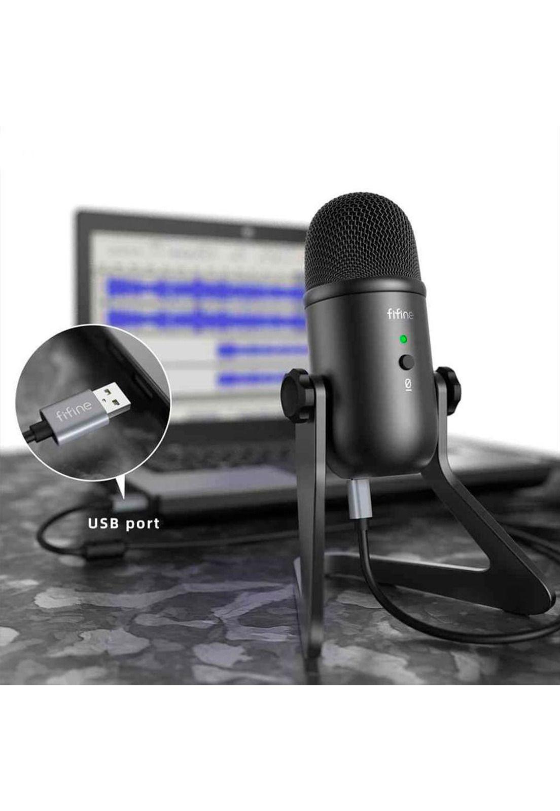 Microfono Condensador Fifine K678 Prophone USB-3
