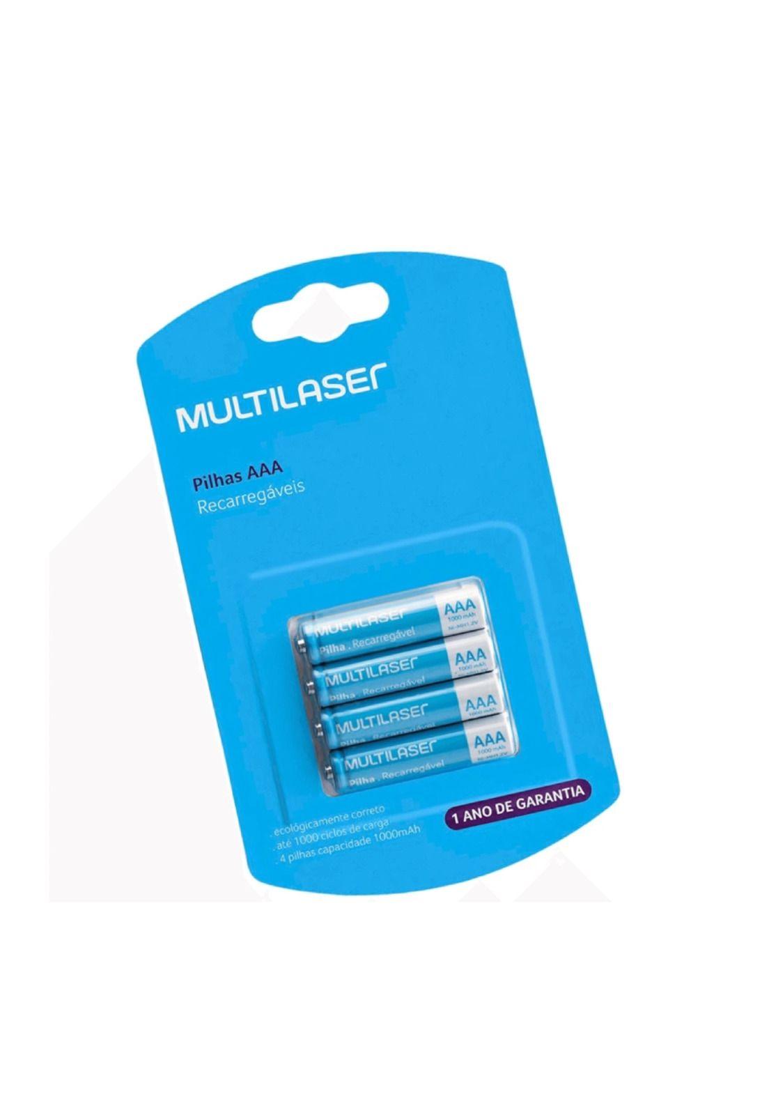 Pilas AAA 4 Unidades Recargables (1000 mAh)-0